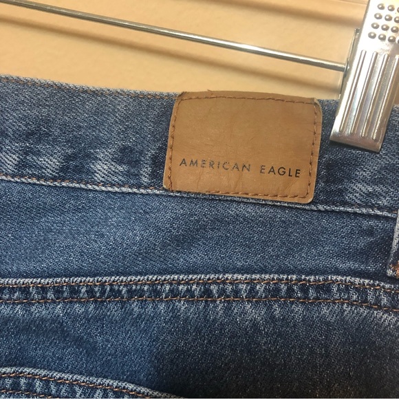 American eagle outfitters mom shorts cuffed jean denim - Picture 3 of 9